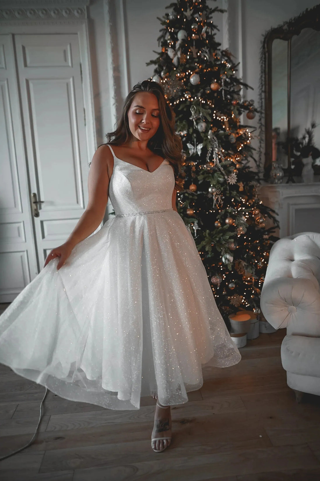 Plus-Size Shiny Wedding Dress Satin Mermaid Princess Bridal Gown Bow Vestido De Novia Simple Court Train Dress Satin