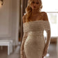 Gorgeous Sequins Mermaid Wedding Dresses Vestido de novia Shiny Sweetheart Bride Gown Long Sleeve Girl Wedding Gowns