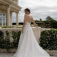 Vintage Beaded Strapless Princess A Line Wedding Dresses Side Slit Custom Made 2024 Vestido De Noival