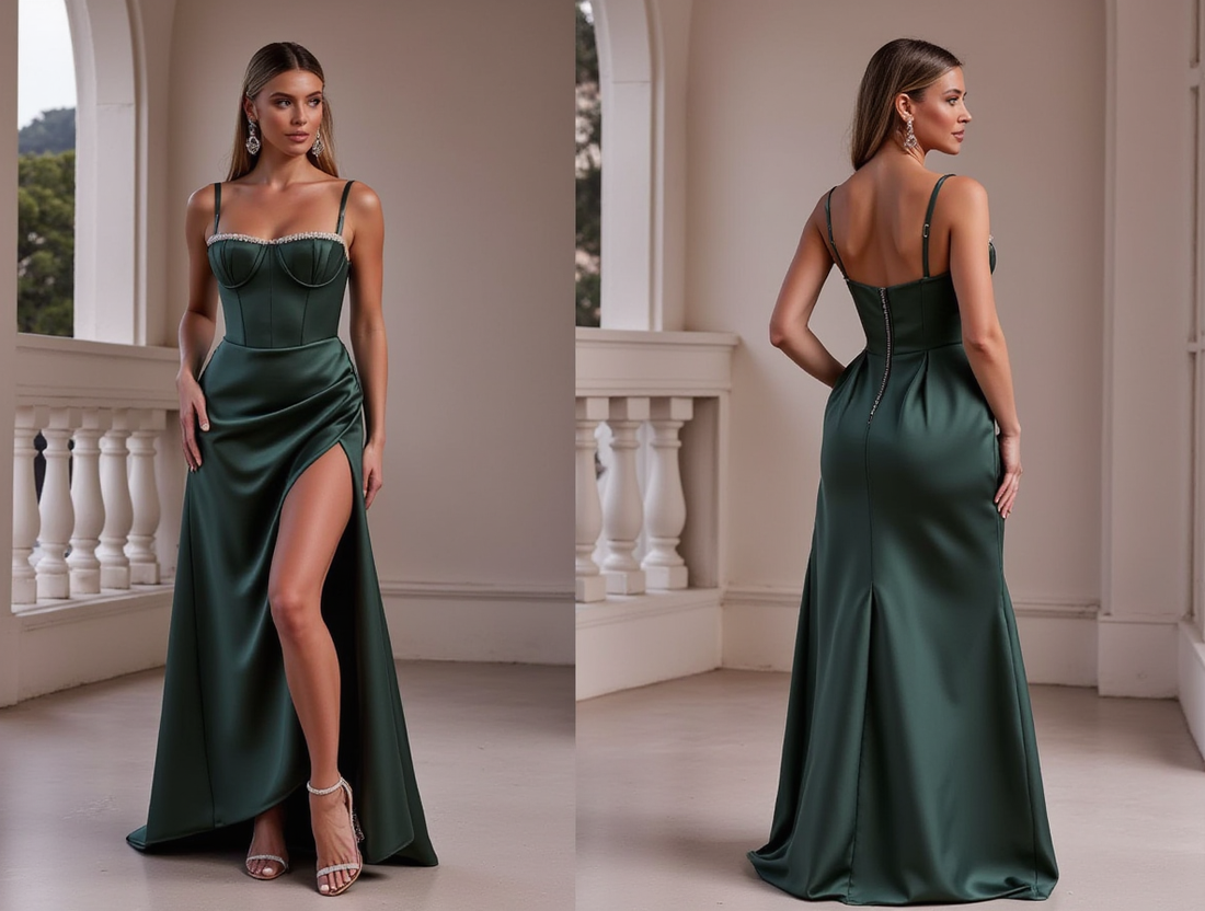Sexy Evening Dress and Prom Gown with a Backless Design for a Bold and Chic Look backless New Satin split