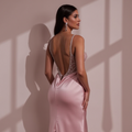 Stunning Prom Dress and Evening Gown with a Mermaid Silhouette for a Flattering Fit backless New Satin split
