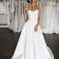 Reinforced Centre Back zipper Bridal Gown Skirt Wedding Dress Vestido De Novia Bow Satin Court Train Dress