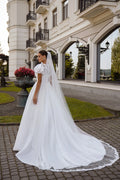 Elegant Women Wedding Dresses Customized Plus Size Satin Bridal Gowns Fascinating A-Line Princess Vestidos De Novias Satin