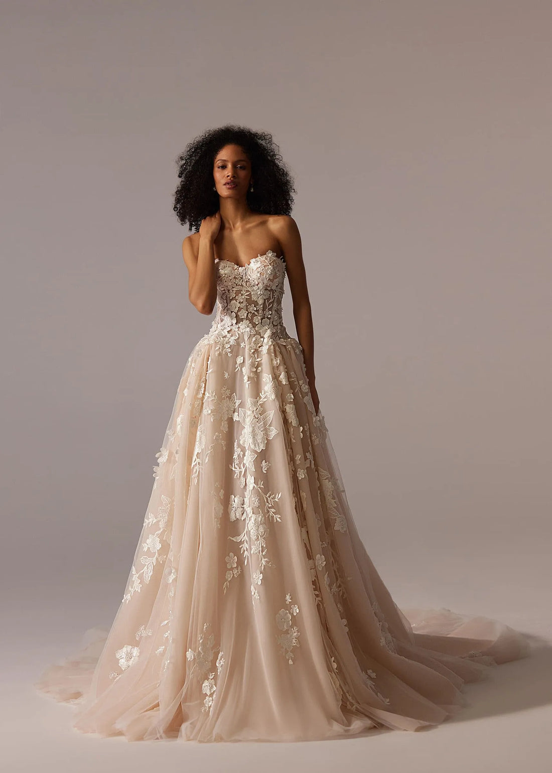 Champagne Wedding Dress for Women Long A Line Bride Dress Classy Bridal Gown Satin