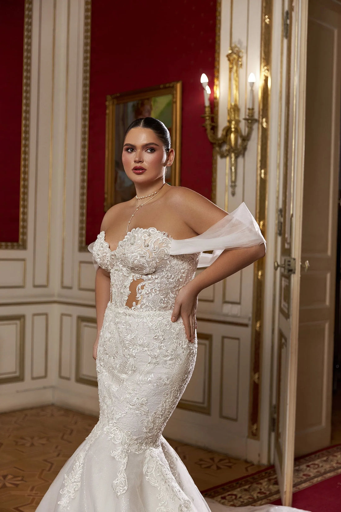 Mermaid Wedding Dresses For Woman Bride Off Shoulder Tulle Pleat Appliques Vestidos De Noiva Satin