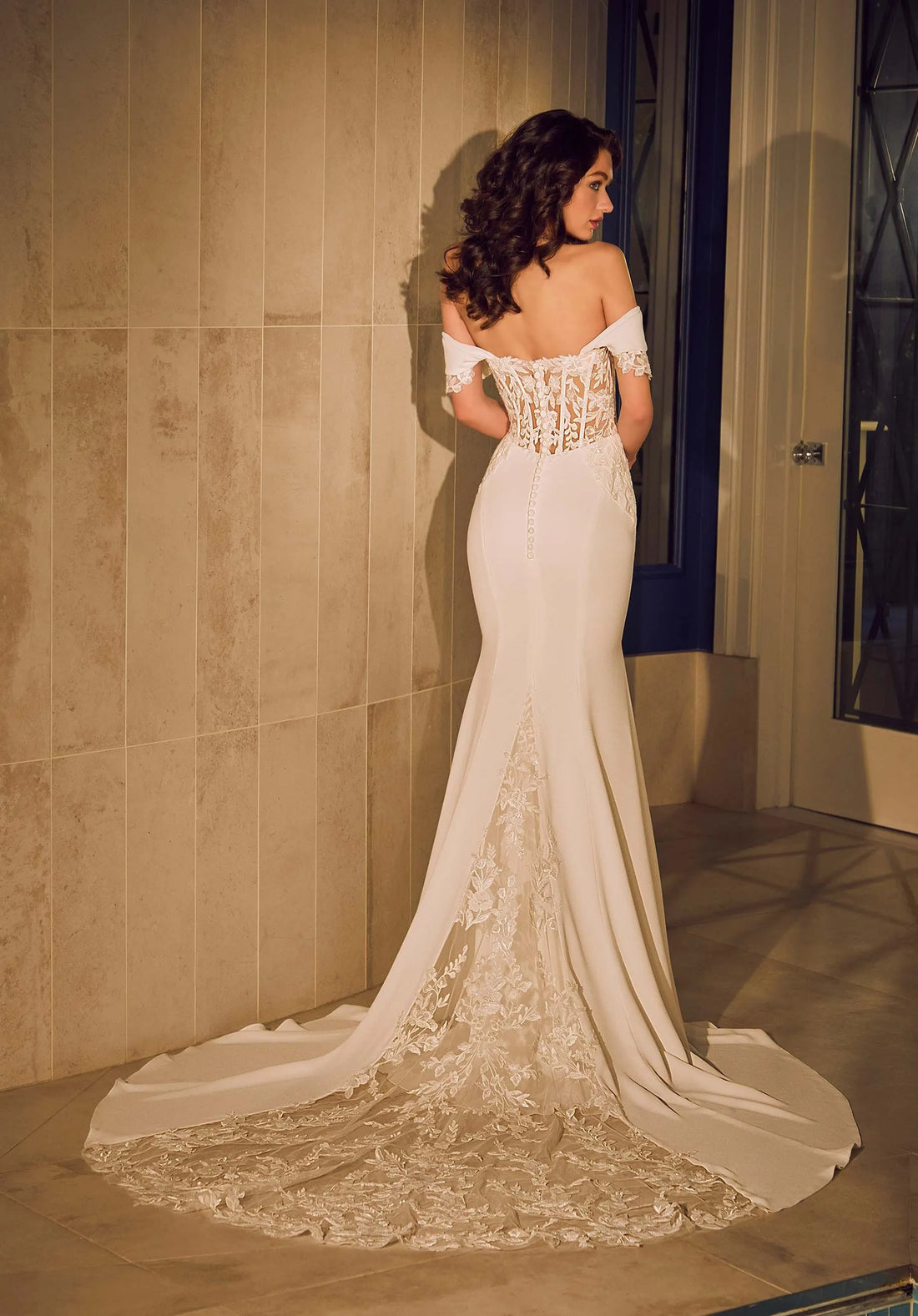 Mermaid Wedding Dresses Off Shoulder Satin