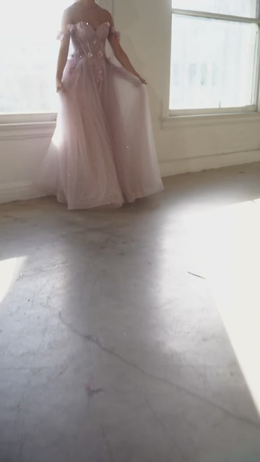 Vestido De fiesta De tela De tul con hombros descubiertos, bordado De encaje 3D, Vestidos De Novia elegantes con cuello en forma De corazón, batas De soirée