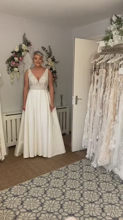 Gaun pengantin tulle bohemian tulle lengan panjang lace v leher gaun pengantin vestido de novia gaun pesta pernikahan sederhana