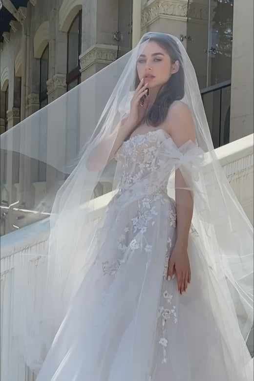 Vestidos de novia bohemios con tirantes de lazo, apliques, vestidos de fiesta de boda para mujer, corsé deshuesado, vestidos de fiesta de novia