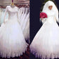2022 lange Ärmel Muslimische Hochzeitskleid hoher Nackenspitze Langer Robe de Mariage Islamische arabische Hochzeitskleider Vestido de Novia