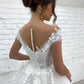 Gorgeous Women's Wedding Dresses A-Line 3D Lace Applique Bohemian Bridal Gowns Princess Formal Beach Party Sexy V-Neck Robe