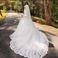 Vestido De Noiva Robe De Mariage Arabic Muslim Luxury Beautiful 80cm Long Trail Long Sleeve Hijab Wedding Dress with Veil