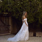 Boho Wedding Dress off The Shoulder Vintage Lace Appliques Bride Dresses Vestido De Novia Custom Made