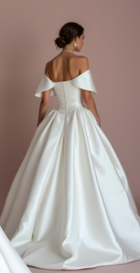 Ultra-Glamorous White Princess Wedding Dress with Crystal Beading and Full Skirt backless New Satin white