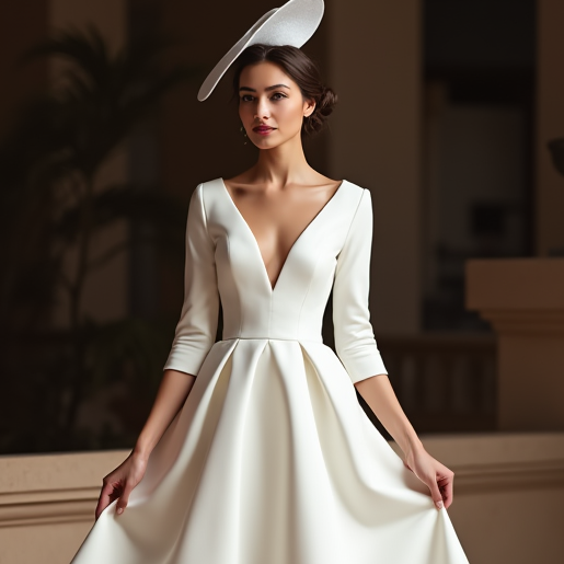 Chic White Mini Short Wedding Dress with Pearl Buttons for a Vintage and Timeless Look New Satin white