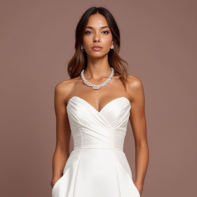 Trendy White Mini Short Wedding Dress with Asymmetrical Hemline for a Fashion-Forward Look New Satin white