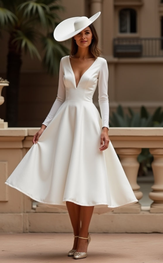 Stylish White Mini Short Wedding Dress with a High-Low Hemline for a Trendy and Chic Look New Satin white