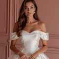 Minimalist White Mini Short Wedding Dress with a Halter Neckline for a Chic and Contemporary Style New Satin white