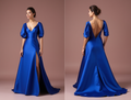 Dreamy Blue Evening Dress & Prom Dress with Shimmer Tulle for a Fairytale Look blue New Satin