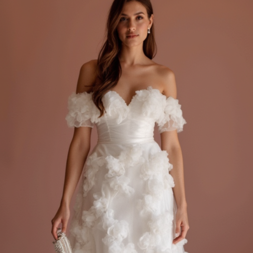 Trendy White Mini Short Wedding Dress with an Open Back for a Bold and Fashion-Forward Look New Satin white