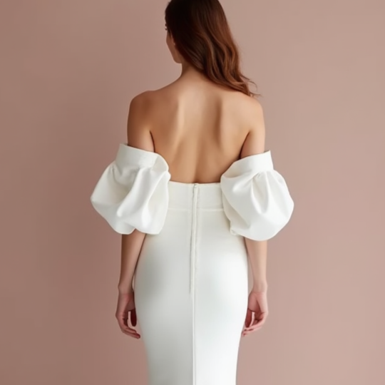 Dramatic White Mermaid Wedding Gown with a Lace Train for a Vintage Touch backless New Satin white