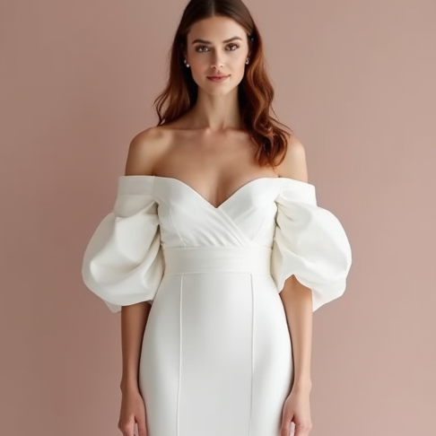 Dramatic White Mermaid Wedding Gown with a Lace Train for a Vintage Touch backless New Satin white