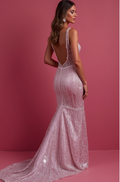 Timeless Evening Gown and Prom Dress with a Lace-up Back for a Custom Fit backless New Satin