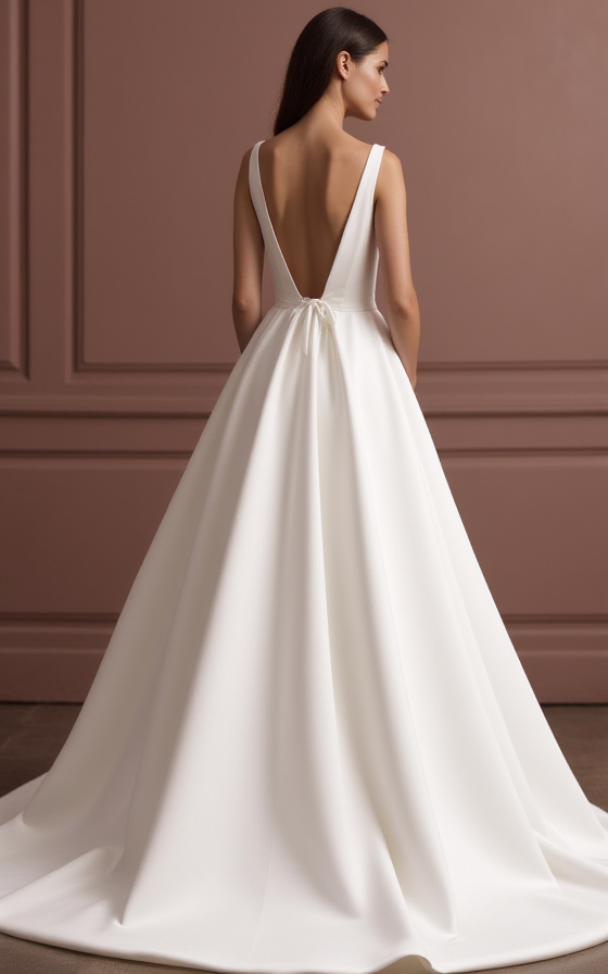 Princess Ball Gown Wedding Dress for Romantic and Traditional Brides New Satin