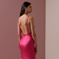 Elegant Prom Dress and Evening Gown with an Off-the-Shoulder Neckline for a Chic Look backless New Satin