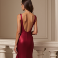Chic Prom Dress and Evening Gown with a Full Skirt for a Princess-Like Look backless New Satin