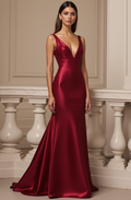 Chic Prom Dress and Evening Gown with a Full Skirt for a Princess-Like Look backless New Satin