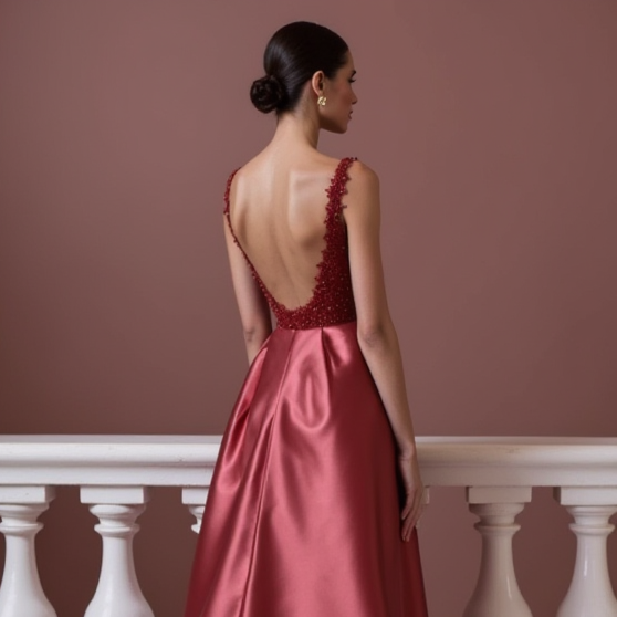 Elegant Prom Dress and Evening Gown with a Mermaid Silhouette for a Stunning Fit backless New Satin