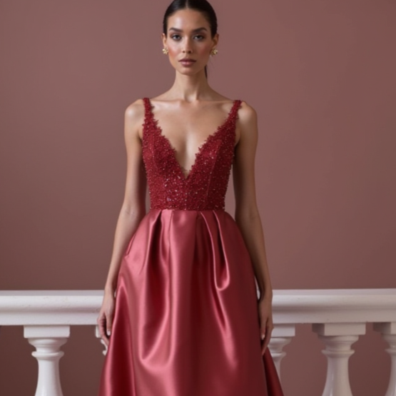 Elegant Prom Dress and Evening Gown with a Mermaid Silhouette for a Stunning Fit backless New Satin