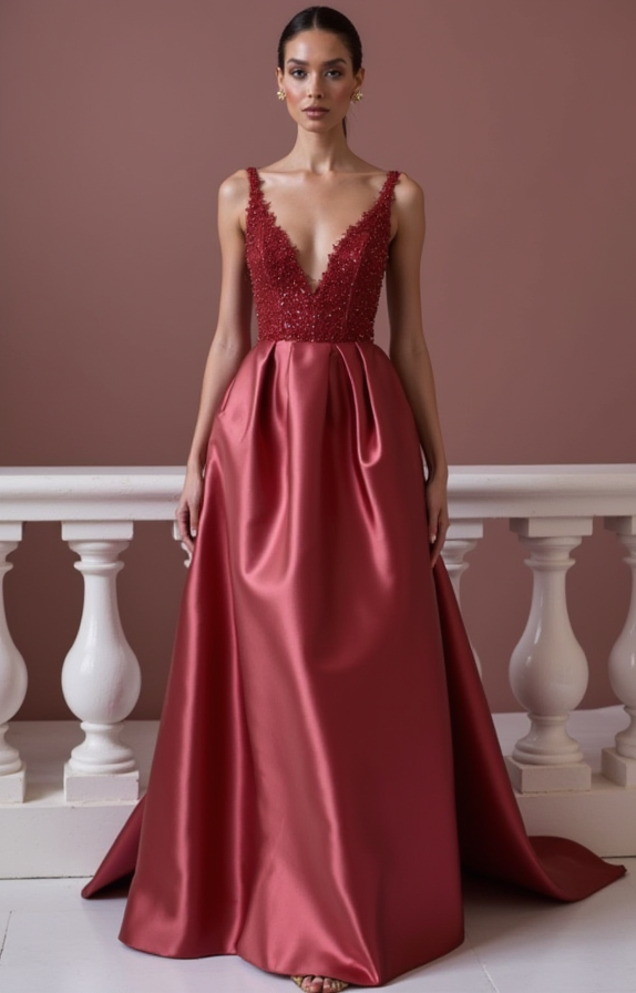 Elegant Prom Dress and Evening Gown with a Mermaid Silhouette for a Stunning Fit backless New Satin