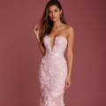 Glamorous Fishtail Wedding Dress for a Red-Carpet-Inspired Bridal Look backless embroidery mesh New Satin