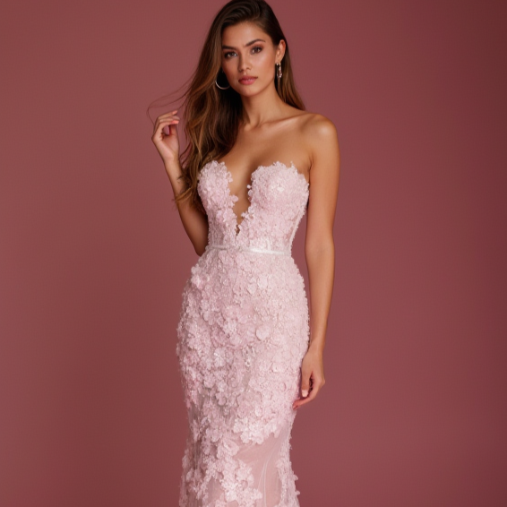 Glamorous Evening Dress and Prom Dress with a Tulle Skirt for a Soft and Romantic Look backless New Satin