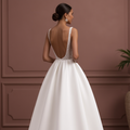 Cinderella-Inspired Princess Wedding Dress for a Dreamy Look New Satin split