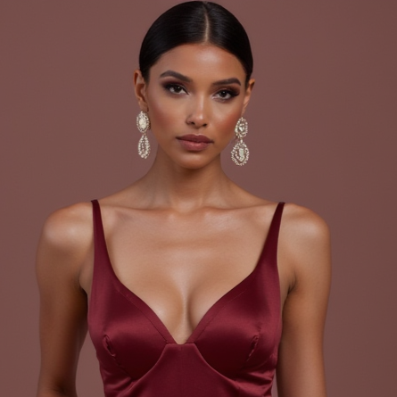 Sexy Evening Dress and Prom Gown with a Fitted Bodice for a Sleek Look backless New Satin