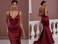 Glamorous Prom Dress and Evening Gown with Beaded Straps for Extra Sparkle backless New Satin