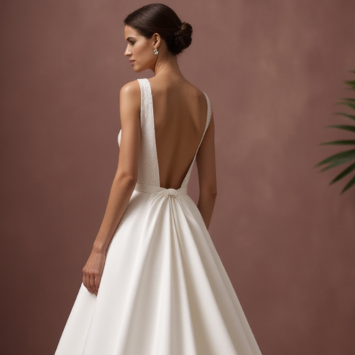 Princess Ball Gown Wedding Dress with a Regal and Timeless Style New Satin