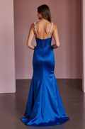 Stunning Evening Dress and Prom Dress with a Plunging Neckline for a Bold Look backless New Satin split