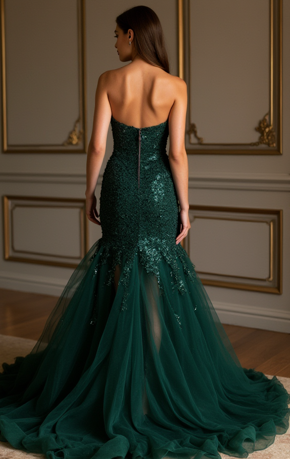 Stunning Evening Dress and Prom Dress with a Plunging Neckline for a Bold Look backless New Satin split