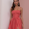 Timeless Evening Gown and Prom Dress with a Simple Design for a Sleek Look backless New Satin split