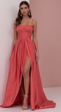 Timeless Evening Gown and Prom Dress with a Simple Design for a Sleek Look backless New Satin split