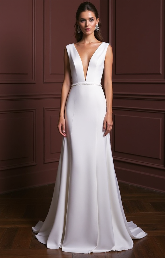Simple A-Line Wedding Dress for Minimalist Brides 8 Simple A-Line Wedding Dress for Minimalist Brides – Mia's