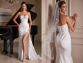 Romantic A-Line Gown with Floral Lace Details for a Soft Bridal Look backless New Satin