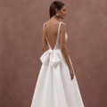 Princess Wedding Gown with Beaded Details for a Sophisticated Look backless New Satin