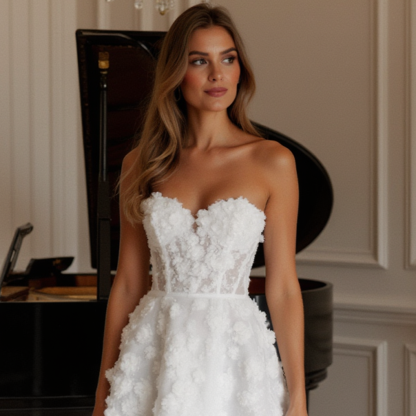 Vintage-Inspired Short Wedding Dress and Mini Dress with Lace Appliqué backless embroidery New Satin Short Wedding Dress silk