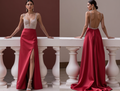 Glamorous Prom Dress and Evening Gown with a Beaded Waistline for Extra Elegance backless New Satin split
