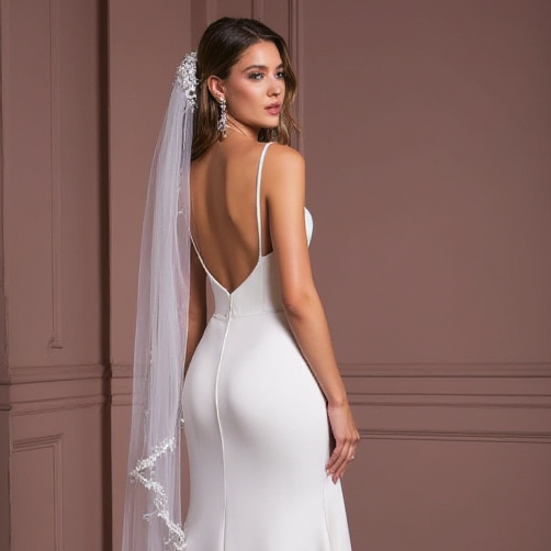 A-Line Wedding Dress with Ruffled Skirt for a Playful and Fun Look backless New Satin split